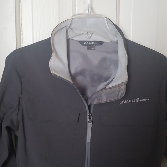 Gray Eddie Bauer Softshell Jacket - Picture 2 of 5